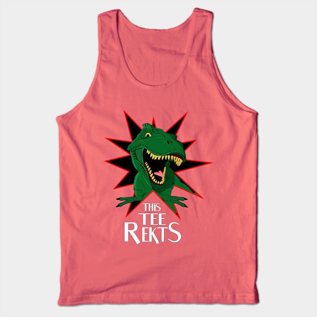 Tyrannosaurus Rex Tank Top by rachybattlebot